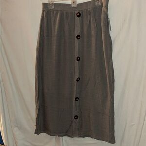 NWT Apt. 9  Button-Front Midi Skirt